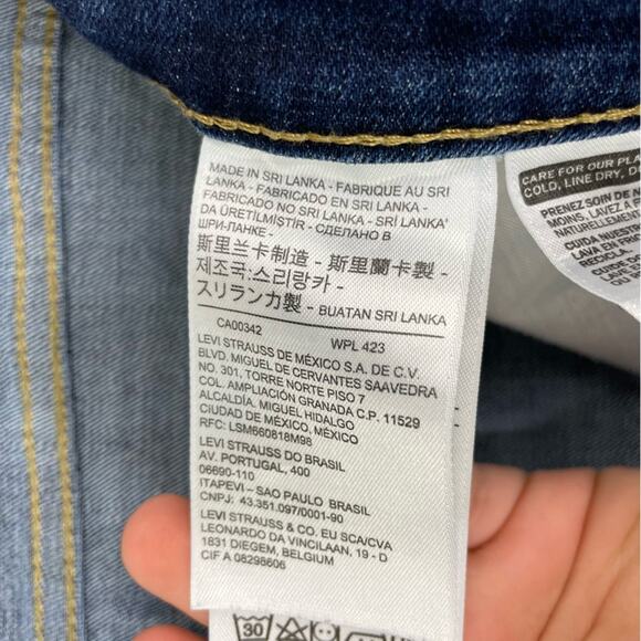 Levi's Women's Skinny Jeans - Dark Blue - Picture 8 of 16